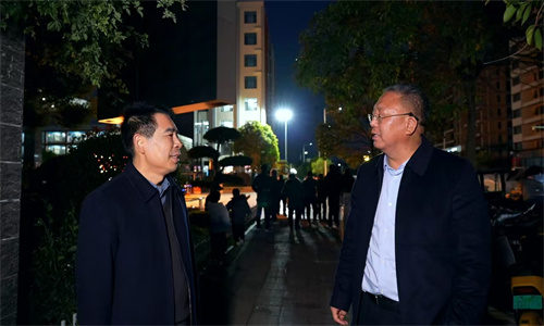 淮阳区总工会主席丁永华到阳光学校调研指导校园安全及周边环境整治工作