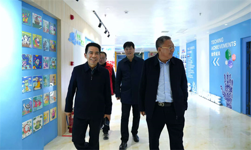 淮阳区总工会主席丁永华到阳光学校调研指导校园安全及周边环境整治工作